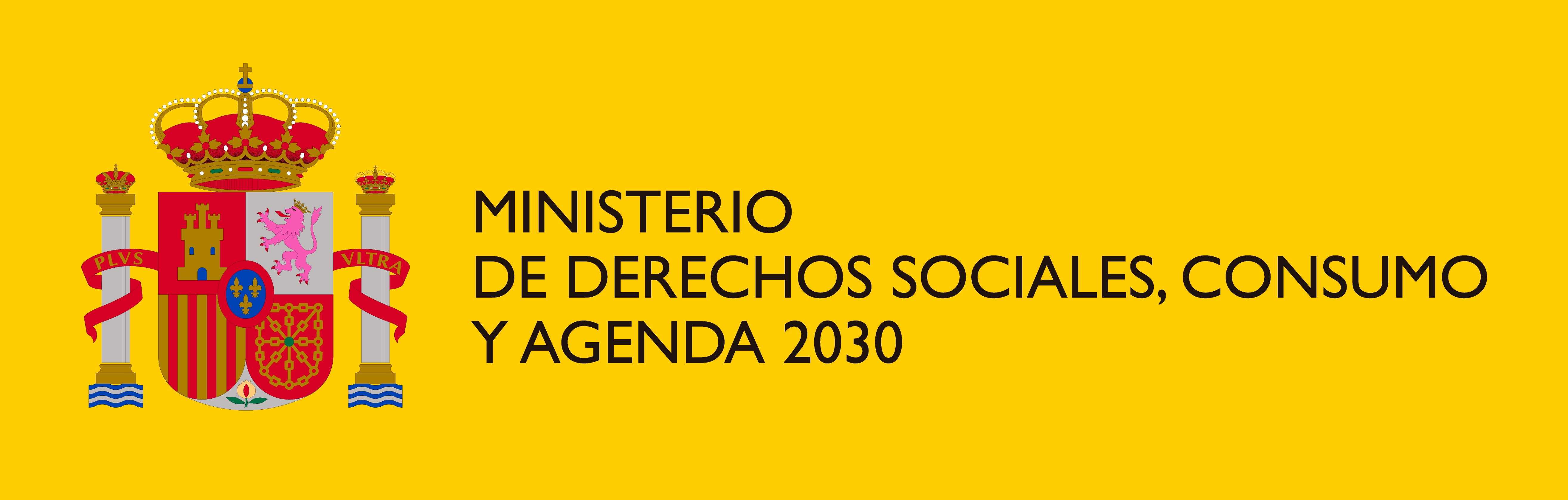 Logo del ministerio de Derechos sociales, consumo y agenda 2030
