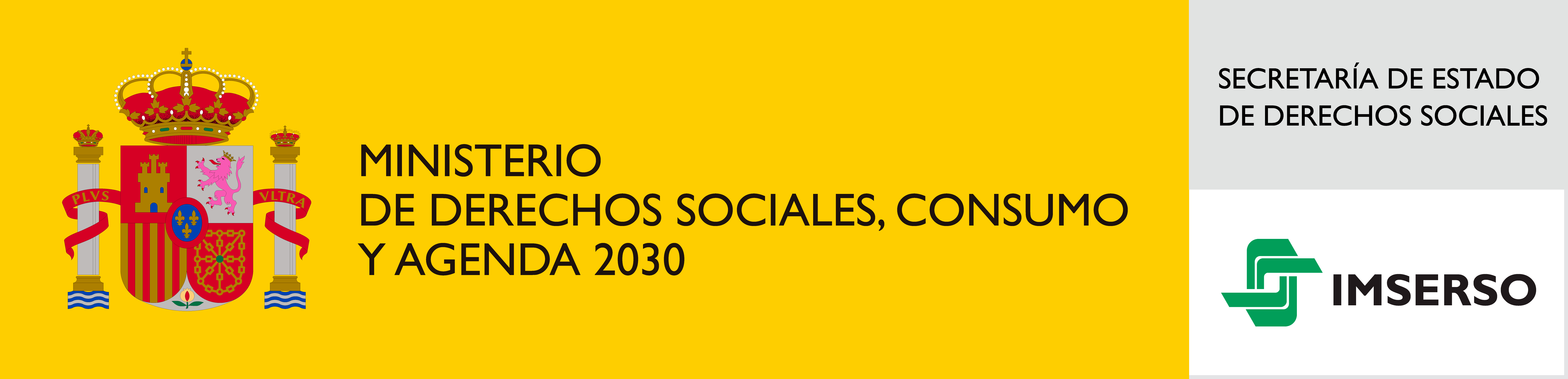 Logotipo del Imserso con Secretaría de Estado de Derechos Sociales