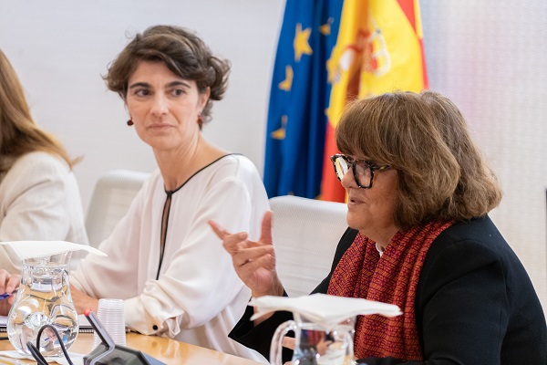 La directora general del Imserso en un momento de su intervención.